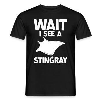 Stachelrochen - Männer T-Shirt - Schwarz - Vorne - AI Model Male 178 light (178cm)