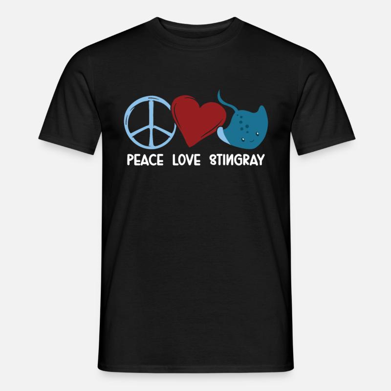 Stachelrochen - Männer T-Shirt - Schwarz