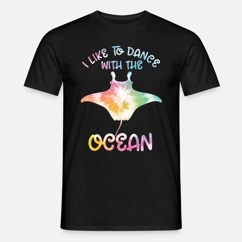 Stachelrochen - Männer T-Shirt - Schwarz