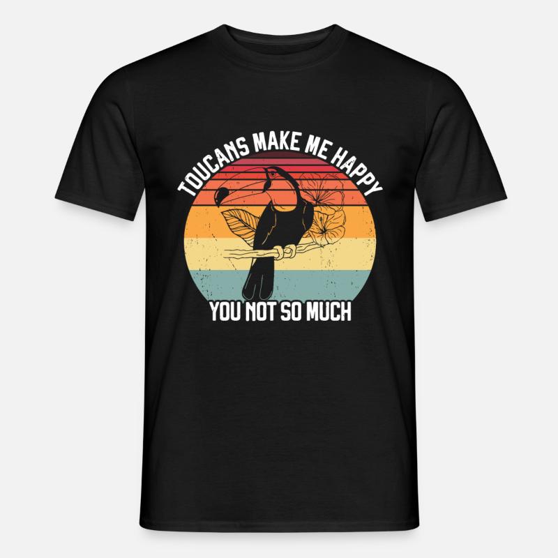 Tukan - Männer T-Shirt - Schwarz