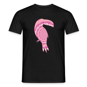 Toucan - Men's T-Shirt - black - Front - AI Model Male 178 light (178cm)