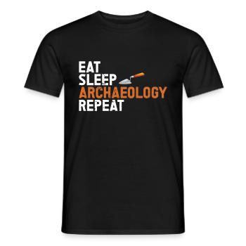 Archaeology - Men's T-Shirt - black - Front - AI Model Male 178 light (178cm)