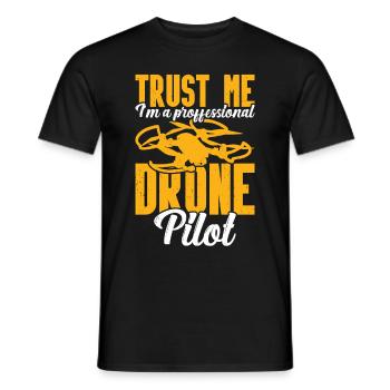 Drone - Men's T-Shirt - black - Front - AI Model Male 178 light (178cm)