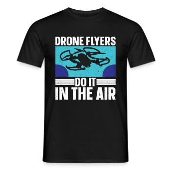 Drone - Men's T-Shirt - black - Front - AI Model Male 178 light (178cm)