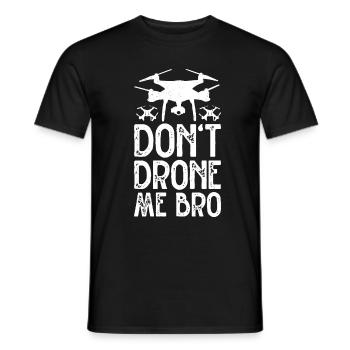 Drone - Men's T-Shirt - black - Front - AI Model Male 178 light (178cm)