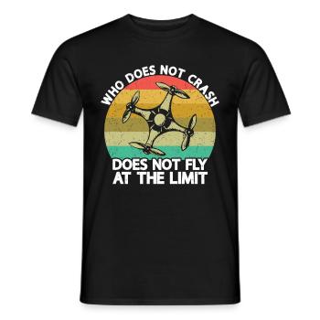 Drone - Men's T-Shirt - black - Front - AI Model Male 178 light (178cm)