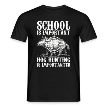 Schweinejagd Jäger Schweinejagd - Männer T-Shirt - Schwarz - Vorne - AI Model Male 178 light (178cm)