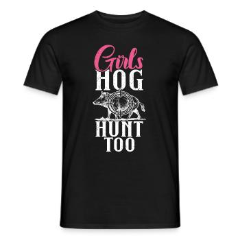 Schweinejagd Jäger Schweinejagd - Männer T-Shirt - Schwarz - Vorne - AI Model Male 178 light (178cm)