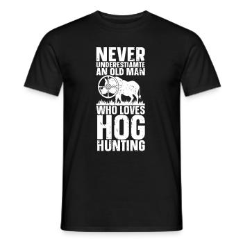 Schweinejagd Jäger Schweinejagd - Männer T-Shirt - Schwarz - Vorne - AI Model Male 178 light (178cm)
