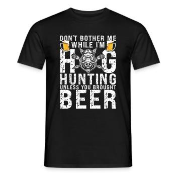 Schweinejagd Jäger Schweinejagd - Männer T-Shirt - Schwarz - Vorne - AI Model Male 178 light (178cm)