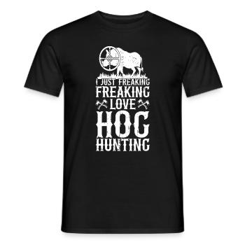 Schweinejagd Jäger Schweinejagd - Männer T-Shirt - Schwarz - Vorne - AI Model Male 178 light (178cm)