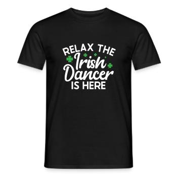 Irish Dance St. Patrick's Dance - Men's T-Shirt - black - Front - AI Model Male 178 light (178cm)