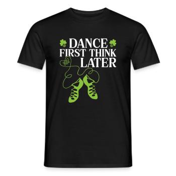 Irish Dance St. Patrick's Dance - Men's T-Shirt - black - Front - AI Model Male 178 light (178cm)