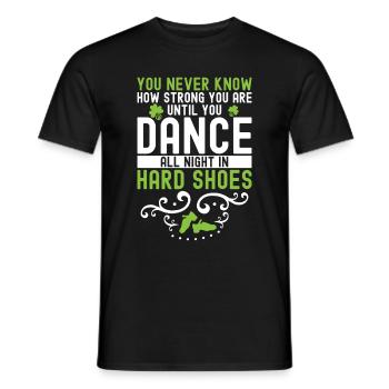 Irish Dance St. Patrick's Dance - Men's T-Shirt - black - Front - AI Model Male 178 light (178cm)