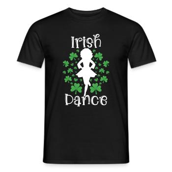 Irish Dance St. Patrick's Dance - Men's T-Shirt - black - Front - AI Model Male 178 light (178cm)
