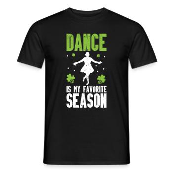 Irish Dance St. Patrick's Dance - Men's T-Shirt - black - Front - AI Model Male 178 light (178cm)