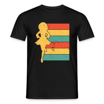 Irish Dance St. Patrick's Dance - Men's T-Shirt - black - Front - AI Model Male 178 light (178cm)