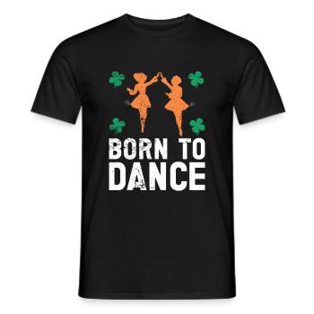 Irish Dance St. Patrick's Dance - Men's T-Shirt - black - Front - AI Model Male 178 light (178cm)