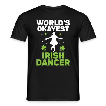 Irish Dance St. Patrick's Dance - Men's T-Shirt - black - Front - AI Model Male 178 light (178cm)