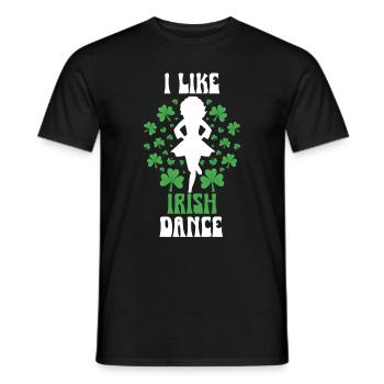 Irish Dance St. Patrick's Dance - Men's T-Shirt - black - Front - AI Model Male 178 light (178cm)