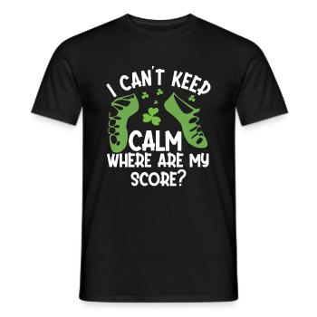 Irish Dance St. Patrick's Dance - Men's T-Shirt - black - Front - AI Model Male 178 light (178cm)