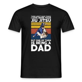 Jiu Jitsu Dad Gi Jiu - Men's T-Shirt - black - Front - AI Model Male 178 light (178cm)