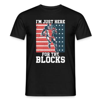Lineman Football Player Offensive Defensive - Männer T-Shirt - Schwarz - Vorne - AI Model Male 178 light (178cm)
