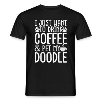Golden Doodle Hundeliebhaber - Männer T-Shirt - Schwarz - Vorne - AI Model Male 178 light (178cm)