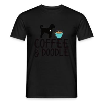 Golden Doodle Hundeliebhaber - Männer T-Shirt - Schwarz - Vorne - AI Model Male 178 light (178cm)