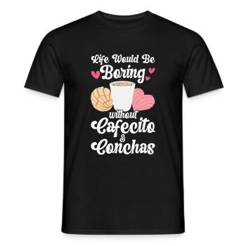 Pan dulce de Cafecito y Chisme Concha - T-shirt homme - noir - Devant - AI Model Male 178 light (178cm)
