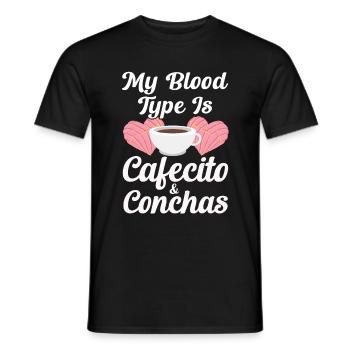 Pan dulce de Cafecito y Chisme Concha - T-shirt homme - noir - Devant - AI Model Male 178 light (178cm)