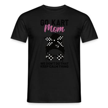 Faire du karting - T-shirt homme - noir - Devant - AI Model Male 178 light (178cm)
