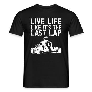 Faire du karting - T-shirt homme - noir - Devant - AI Model Male 178 light (178cm)