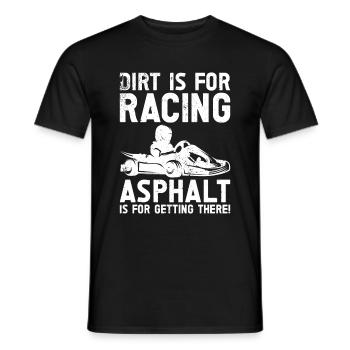 Faire du karting - T-shirt homme - noir - Devant - AI Model Male 178 light (178cm)
