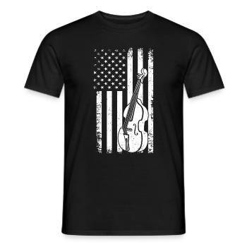 Cello -Musical instrument - Men's T-Shirt - black - Front - AI Model Male 178 light (178cm)