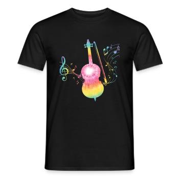 Cello -Musical instrument - Men's T-Shirt - black - Front - AI Model Male 178 light (178cm)
