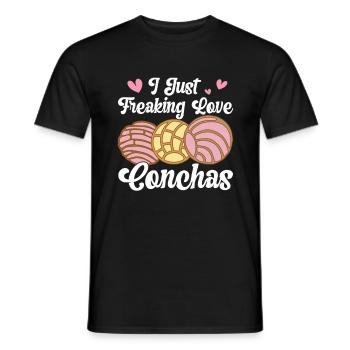 Conchas Pan dulce Latina Espagnol - T-shirt homme - noir - Devant - AI Model Male 178 light (178cm)