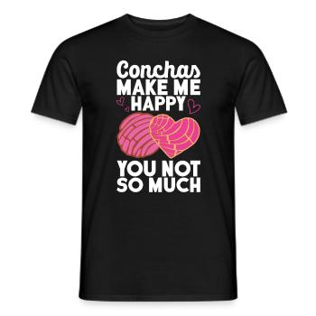 Conchas Pan Dulce Latina Espagnol - T-shirt homme - noir - Devant - AI Model Male 178 light (178cm)