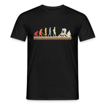 Couvreur - Réparation de toiture - T-shirt homme - noir - Devant - AI Model Male 178 light (178cm)