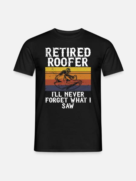 Roofer -Roof house repairs - Men's T-Shirt - black