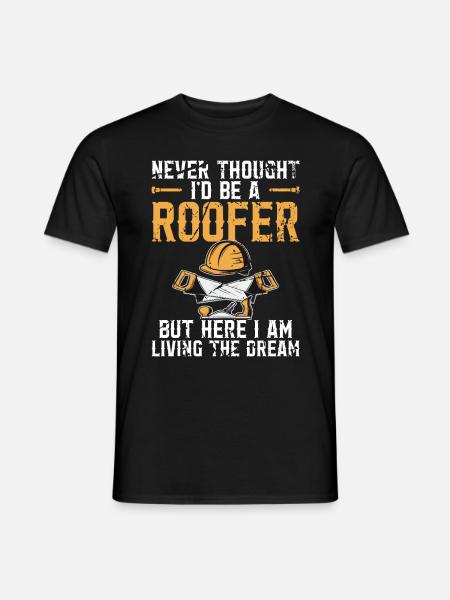 Roofer - Roof house repairs - Men's T-Shirt - black