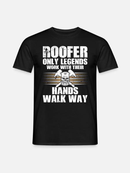 Dachdecker -Dachhäuser Reparaturen - Männer T-Shirt - Schwarz