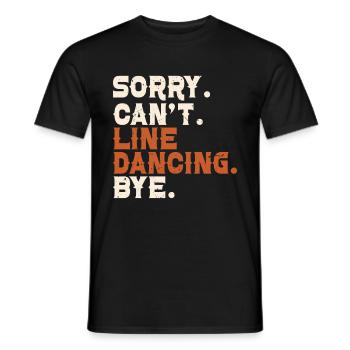 Line Dancing Cowboy Boots Western - Männer T-Shirt - Schwarz - Vorne - AI Model Male 178 light (178cm)