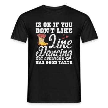 Line Dancing Cowboy Boots Western - Männer T-Shirt - Schwarz - Vorne - AI Model Male 178 light (178cm)