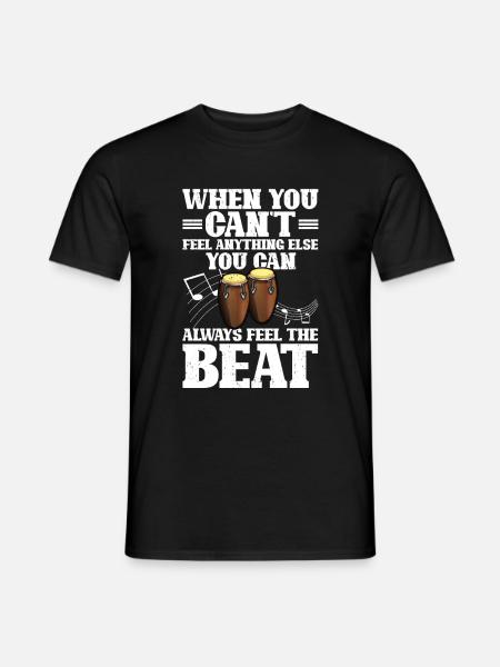 Conga Drum Musician Drumline - Men's T-Shirt - black
