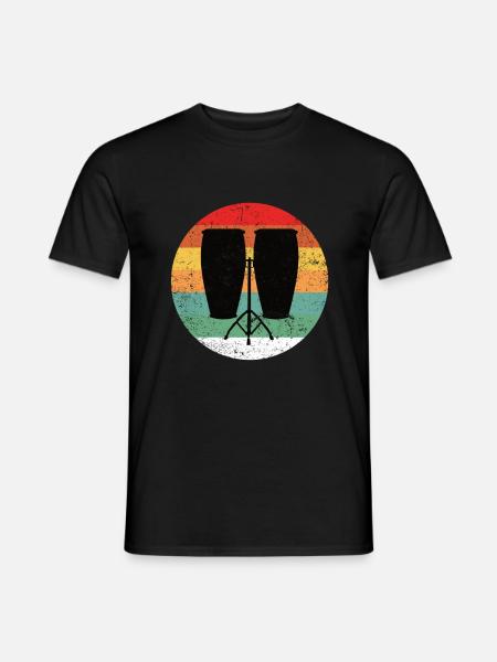 Conga Drum Musician Drumline - Men's T-Shirt - black