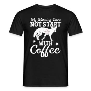 Kojotenjagd - Männer T-Shirt - Schwarz - Vorne - AI Model Male 178 light (178cm)