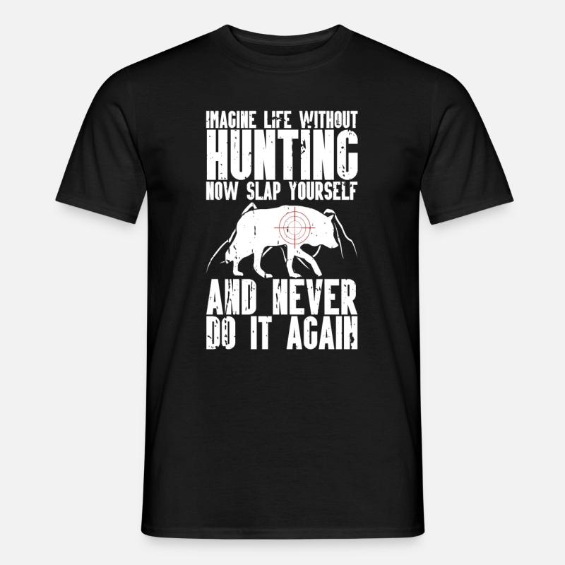 Kojotenjagd - Männer T-Shirt - Schwarz