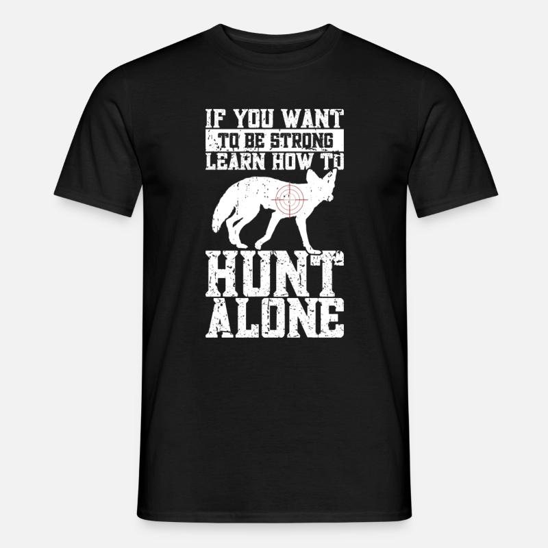 Kojotenjagd - Männer T-Shirt - Schwarz