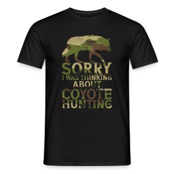 Kojotenjagd - Männer T-Shirt - Schwarz - Vorne - AI Model Male 178 light (178cm)